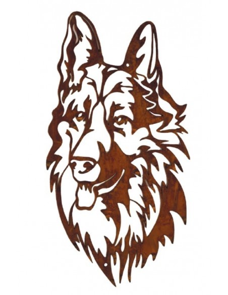 Wandbild Hund  H:40 cm 