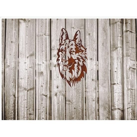 Wandbild Hund  H:40 cm 