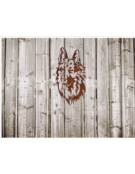 Wandbild Hund  H:40 cm 