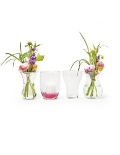 Eco Vase mix 4-telig Höhe 18 cm