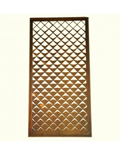 Sichtschutzwände Rost 'Geometrisch' Paravent und Raumteiler aus Metall rostig