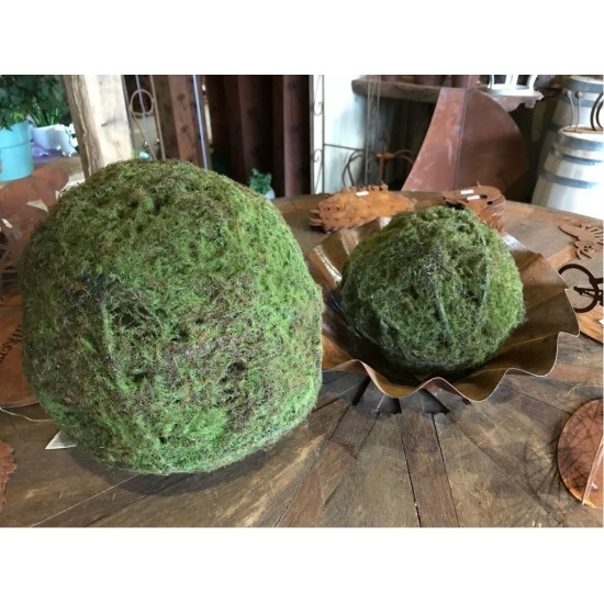 Drahtkugel mit Kunstmoos 23 cm mittel - Mooskugel