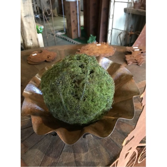 Drahtkugel mit Kunstmoos 18 cm - Mooskugel klein