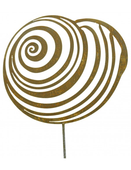 Muschel "Schnecke" groß mit kurzem Stab zum Stecken Muschel "Schnecke" groß mit kurzem Stab zum Stecken