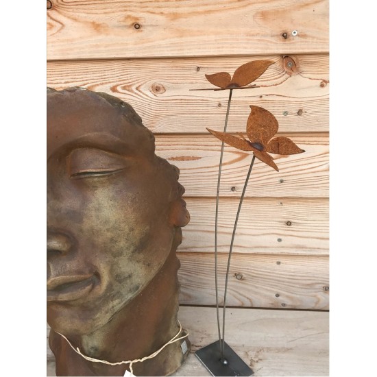 Edelrost Rostige Gartendeko Schmetterlings Paar der rostge Garten Betzigau Rostgarten