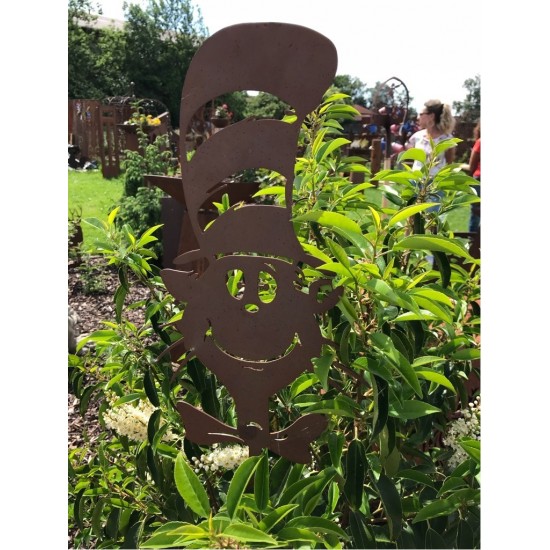 Gartenstab " Verrückter Kater"