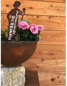 Halbschale edelost 25 cm mit Stein 2