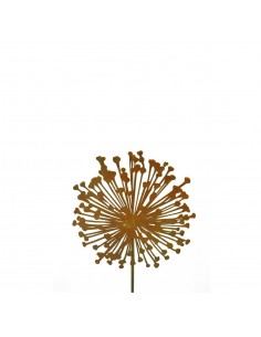 Edelrost Blumenstecker Allium Gartendeko rostig Metall Roststecker Rostblume Pusteblume
