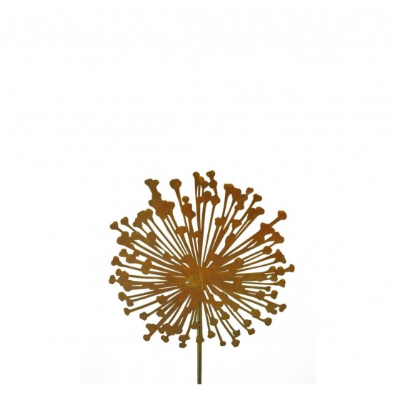 Edelrost Blumenstecker Allium Gartendeko rostig Metall Roststecker Rostblume Pusteblume