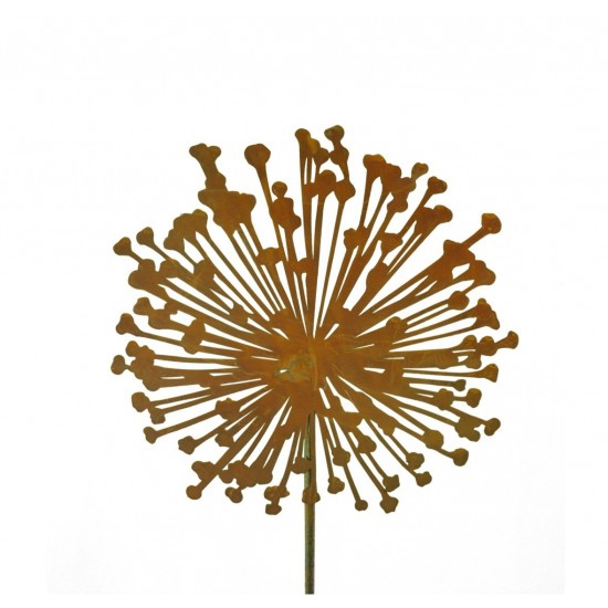 Blumenstecker  Allium Gartendeko rostig Metall Roststecker Rostblume Pusteblume