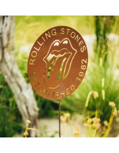 ROLLING STONES Edelrost GARTENSTECKER Fanartikel Gartenstab Gartendeko rotig Rost Metall