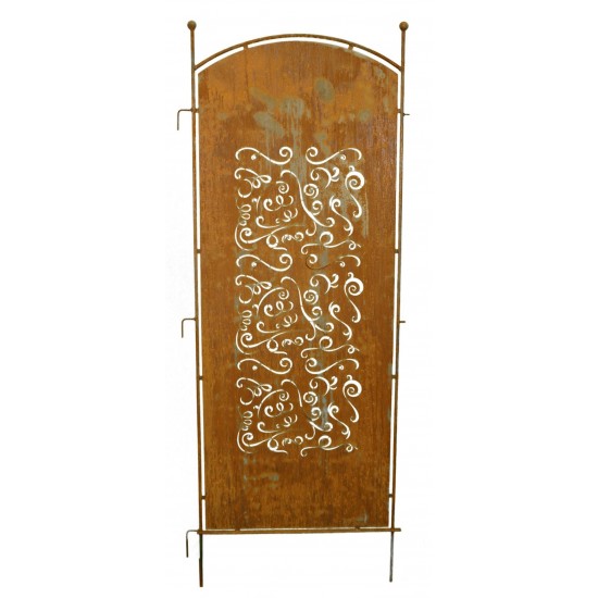 Edelrost Paravent Karneval Rostwand rostig Metall Sichtschutzwand Gartendeko Blumenwand
