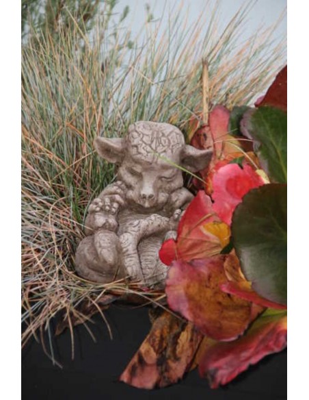 Steinguss Drachenbaby Smargd Gartendeko Beetdeko und für die Topfpflanzen