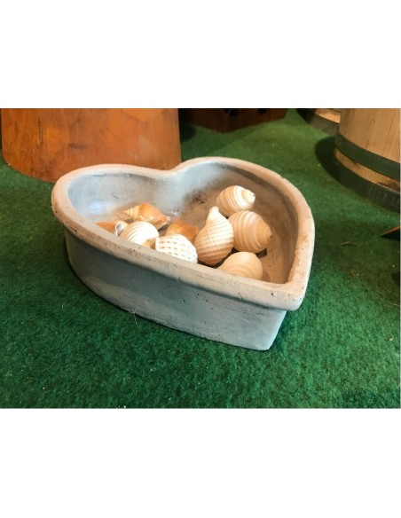 Herzschale Stone dekorative Pflanzschale in Herzform aus Stein