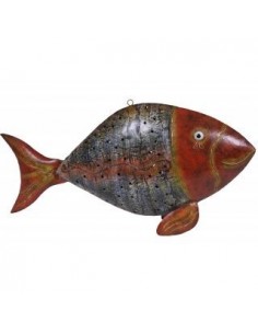 Dekofigur Fisch Metallfisch Metalldeko Dekofisch Gartendeko