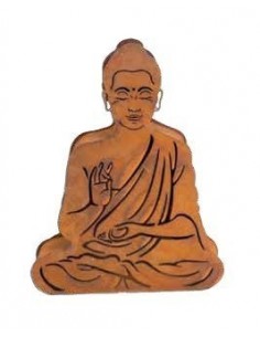 Windlicht Buddha Höhe 50 cm Ø 40 cm