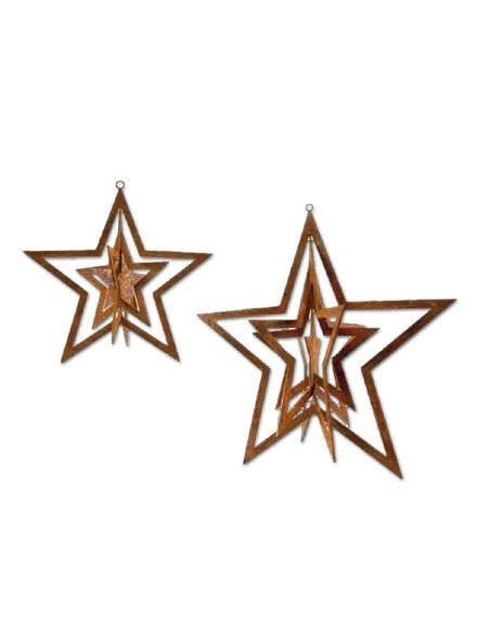 Windspiel Stern zum Aufdrehen Ø 22 cm