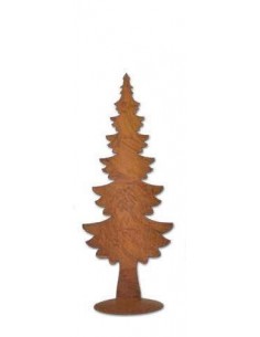 Tanne Baum auf Platte Höhe 30 cm Breite 12,5 cm
