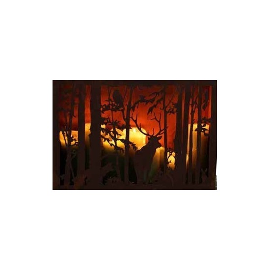 Windlicht Wild rechteckig 50x35x15