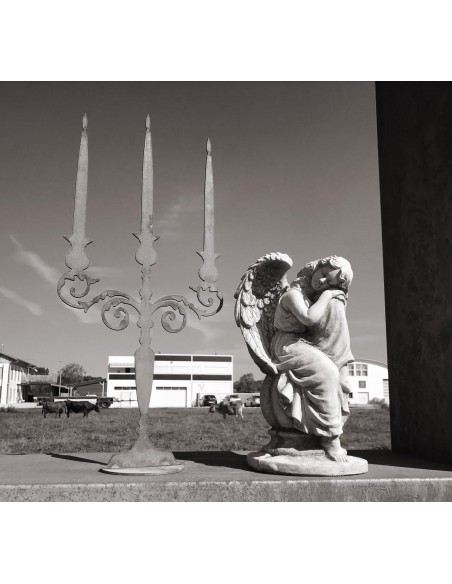 Deko Kerzenhalter für Garten Rostige Gartendeko Frostsicher 