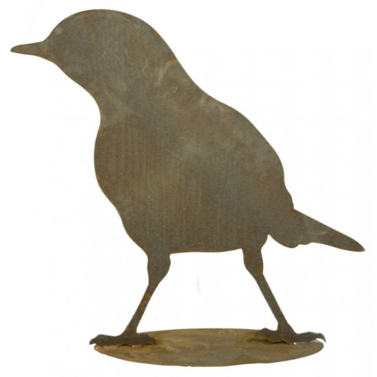Deko Vogel Amsel "Blackbird" Gartendeko Rost 
