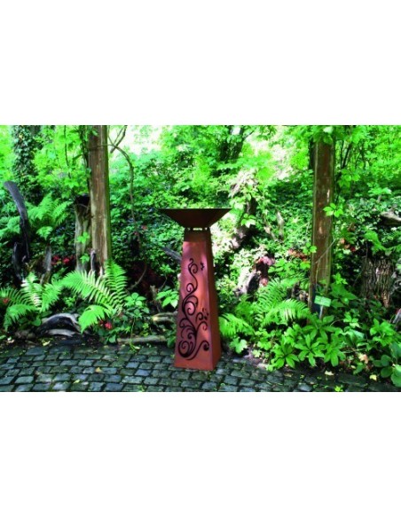 Saeule Trapez Ornament inkl. Schale