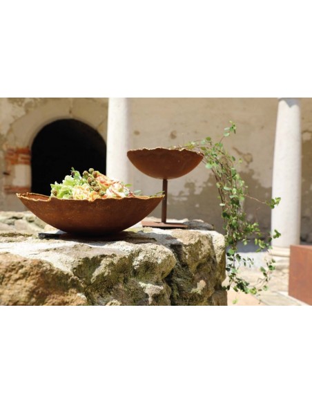 Ripple Schale mit Goldrand aus Messing Durchmesser 27 cm