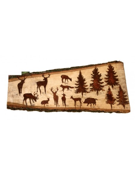 WildStecker Set, 10 Tiere bis 16cm cm zum Einschlagen in Holz