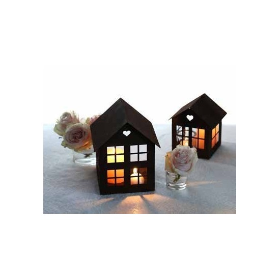 Deko Lichthaus für Weihnachten und als Vogelfutterhaus Rost Gartendeko