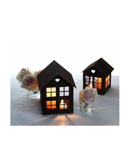 Deko Lichthaus für Weihnachten und als Vogelfutterhaus Rost Gartendeko