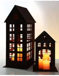 Lichthaus Weimar Deko Windlcht Haus Metall als Weihnachtsdeko 2