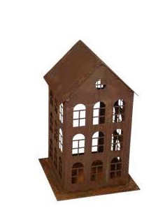 Lichthaus Weimar Deko Windlcht Haus Metall als Weihnachtsdeko