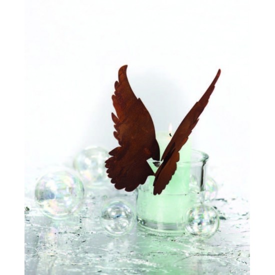 schräg sitzender Flügel für Vasen bis 1 cm Rand Höhe 21 cm