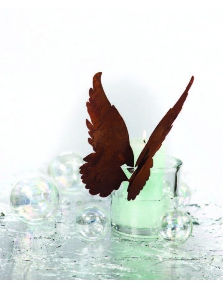 schräg sitzender Flügel für Vasen bis 1 cm Rand Höhe 21 cm