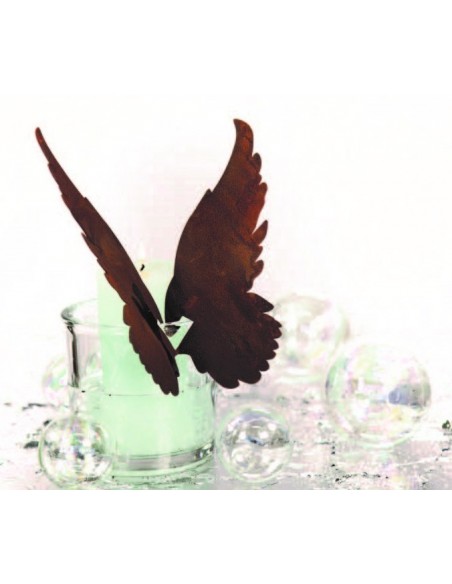 schräg sitzender Flügel für Vasen bis 1 cm Rand Höhe 21 cm