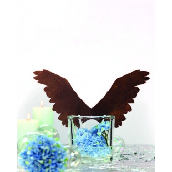 gerade sitzender Flügel für Vasen bis 1 cm Rand Höhe 16 cm