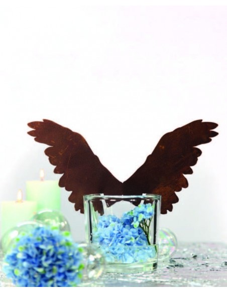 gerade sitzender Flügel für Vasen bis 1 cm Rand Höhe 16 cm