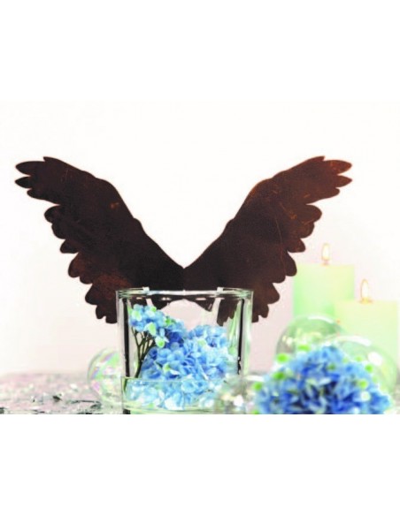 gerade sitzender Flügel für Vasen bis 1 cm Rand Höhe 16 cm