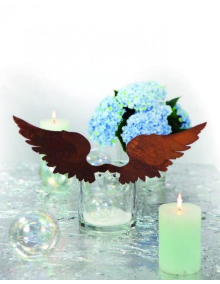 Flügel nach oben für Vasen bis 1 cm Rand Höhe 16 cm