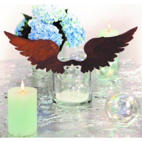 Flügel nach oben für Vasen bis 1 cm Rand Höhe 16 cm