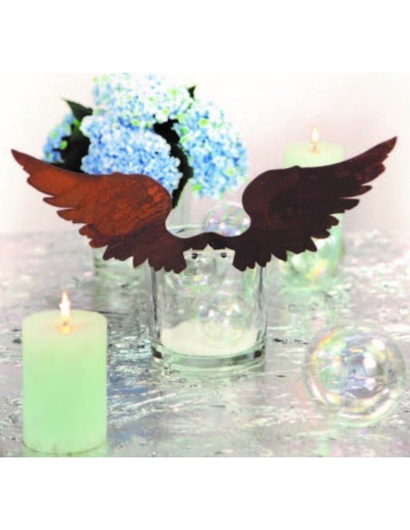 Flügel nach oben für Vasen bis 1 cm Rand Höhe 16 cm