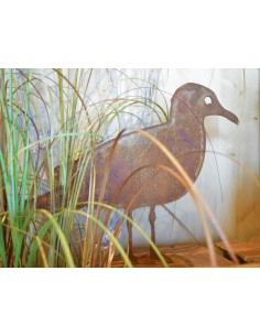 Rost Möve auf Platte, Meeresvogel für Ozeanliebhaber aus rostigem Metall 2