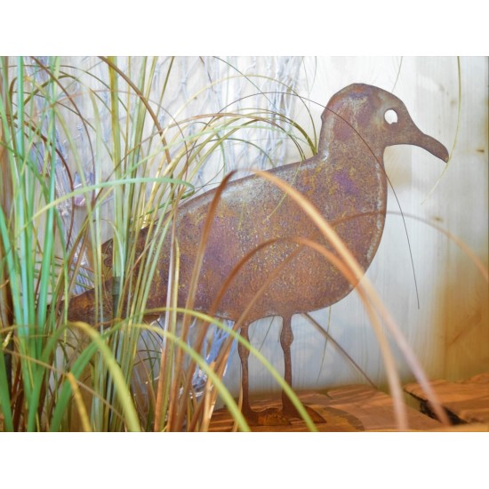 Rost Deko Möwe für den Garten aus Metall Gartendeko