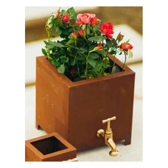 Pflanzbox "Wasserhahn" groß Höhe 22 cm