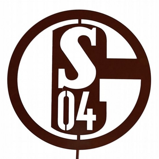 FC Schalke 04 Soccer FCS04 News Shop aus Metall als Fanartikel Gartenstecker günstig kaufen 	