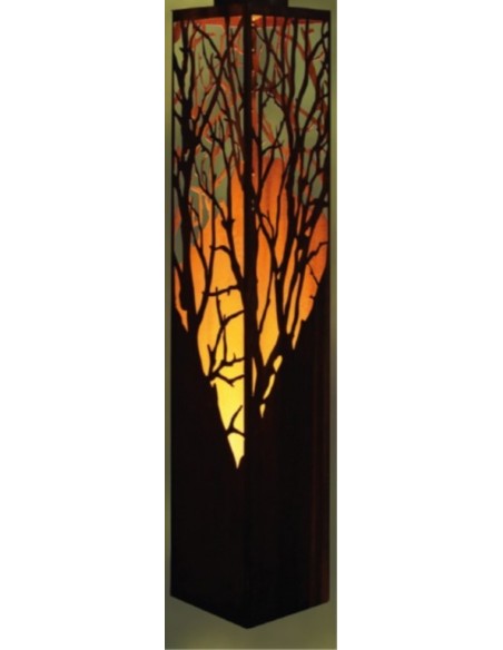 Säule "Albero" mit Ausschnitten auf 4 Seiten Höhe 145 cm