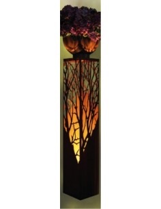 Säule "Albero" mit Ausschnitten auf 4 Seiten Höhe 145 cm 2