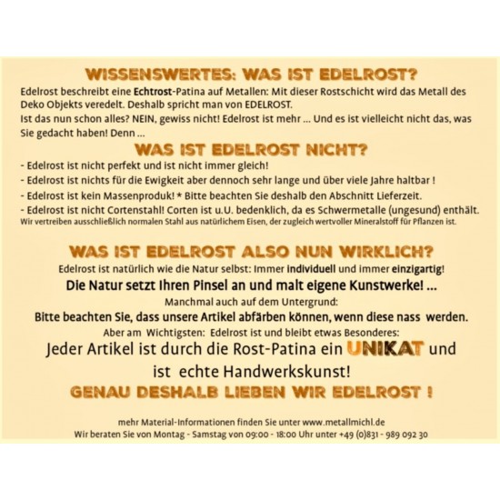 Edelrost was ist das? Definition Rost Deko und Echtrost