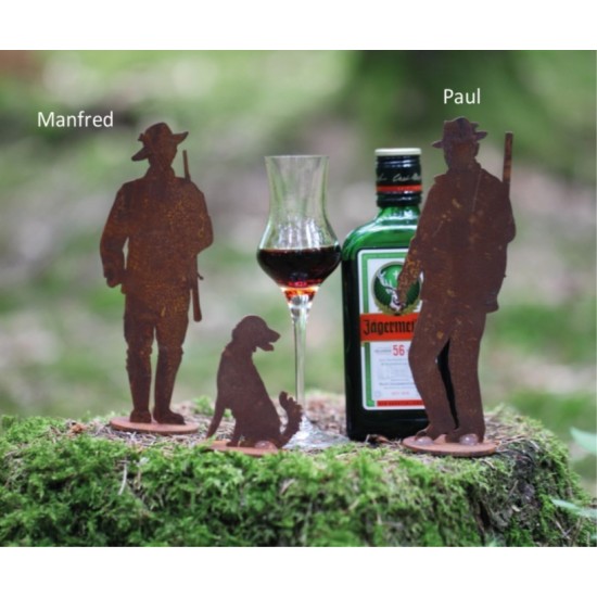 Geschenk für Jäger Landhausdeko Jäger als Fensterbank Deko