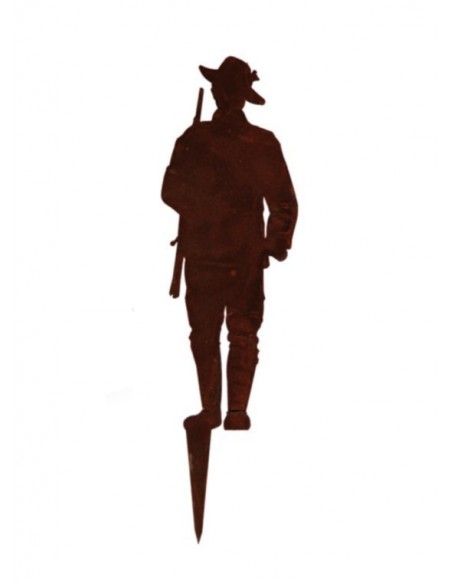 Geschenk für Jäger Landhausdeko Jäger als Gartendeko Beetstecker